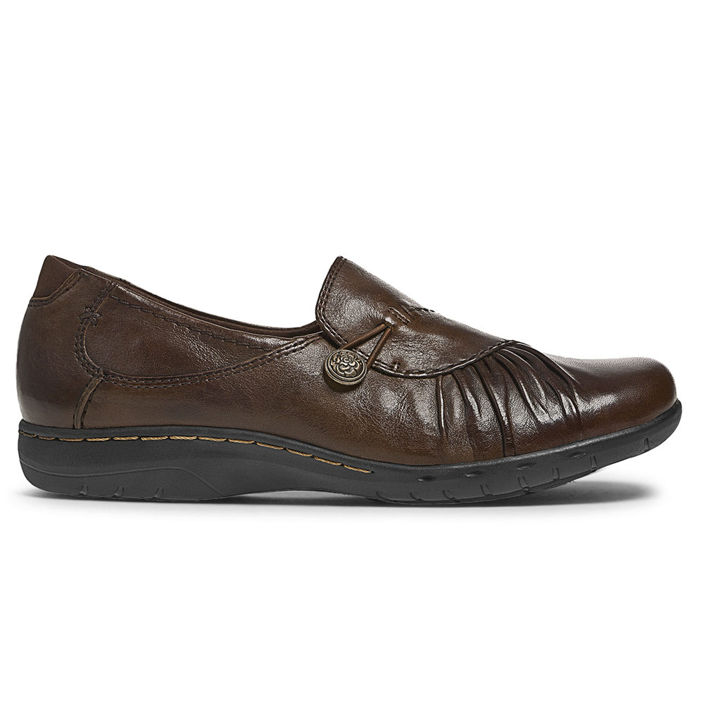 Rockport Slip-Ons Dame Mørke Brune - Cobb Hill Paulette - WSIP52043